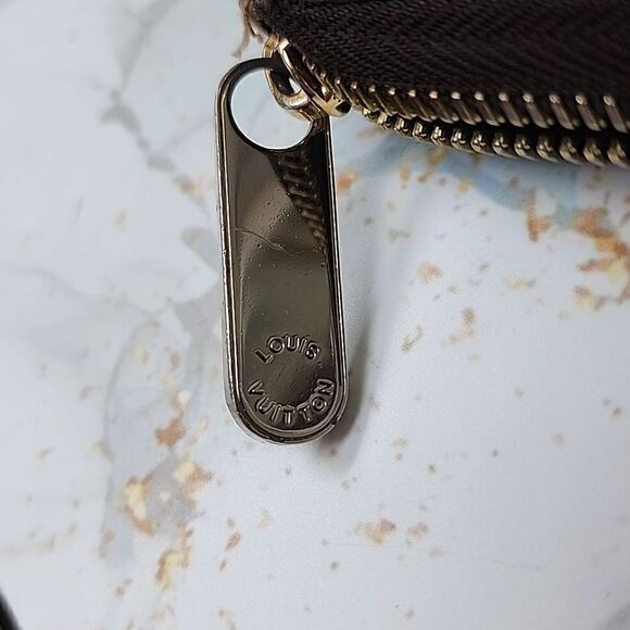 Authentic Louis Vuitton Damier Ebene Zip Around Wallet - Picture 8 of 8